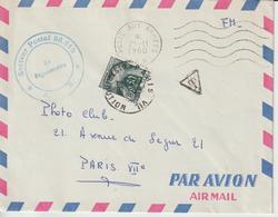 Lettre AFN 1960 Pour La France Avec Taxe 0.50F Gerbe - 1960-.... Storia Postale