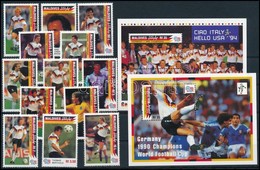 ** 1992 Labdarúgó-világkupa 1994, USA Sor + Blokksor,
Football World Cup 1994, USA Set + Blockset
Mi 1758-1770 + Mi 236- - Other & Unclassified