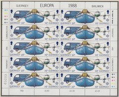 ** 1988 Europa CEPT Szállítási és Hírközlési Eszközök Kisív Sor Mi 417-420 - Andere & Zonder Classificatie