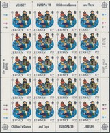 ** 1989 Europa CEPT Gyerekjátékok Kisív Sor Mi 476-479 - Andere & Zonder Classificatie