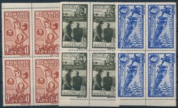 ** 1942 Besszarábia Visszacsatolása Sor 4-es Tömbökben Mi 749-751 - Autres & Non Classés