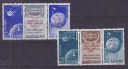 ** 1958 Brüsszeli Világkiállítás Mi 1717-1720 Fordított Felülnyomással - Other & Unclassified