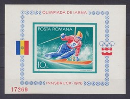 ** 1976 Téli Olimpia Blokk Mi 129 - Sonstige & Ohne Zuordnung