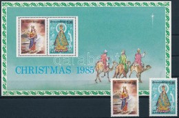 ** 1985 Karácsony Sor + Blokk,
Christmas Set + Block
Mi 719-720 + Mi 30 - Andere & Zonder Classificatie