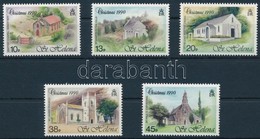 ** 1990 Karácsony, Templomok Sor,
Christmas, Churches Set
Mi 541-545 - Other & Unclassified