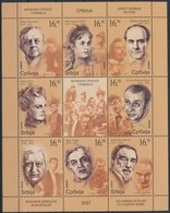 ** 2007 Színészek Kisív,
Actors Mini Sheet
Mi 175-182 - Autres & Non Classés