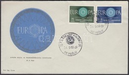 1960 Europa CEPT Sor Mi 1774-1775 FDC-n - Andere & Zonder Classificatie