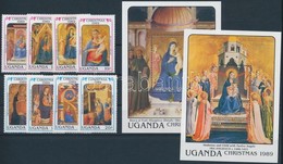 ** 1989 Karácsony Sor + Blokksor,
Christmas Set + Blockset
Mi 752-759 + Mi 107-108 - Other & Unclassified