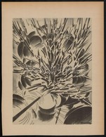 Ruzicskay György (1896-1993): Illusztráció A Szerelemkeresőből. Algrafia, Papír, Jelzett Az Algrafián, 31×23 Cm - Other & Unclassified