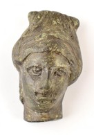 Júnó Istennőt ábrázoló Római Kori Bronz Fej. 33 Mm - Autres & Non Classés