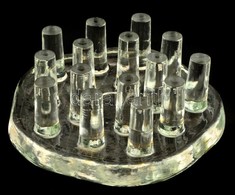 Georg Shutte Kézi Készítésű üveg Lábostartó, Jelzett. D: 19 Cm - Glas & Kristall