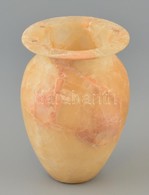 Alabástrom Váza, Kopásokkal, M: 17,5 Cm - Sonstige & Ohne Zuordnung