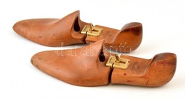 John Lobb állítható Sámfa Párban, Fa, Jelzett, Ragasztott Kis Hibával,  28×8,5 Cm (2×) - Autres & Non Classés