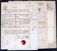 Cca 1850-1867 8 Db Okmány CM-es Illetékbélyegekkel - Ohne Zuordnung