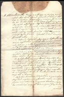 1848 Kiskunszabadszállás Város Szerződése Kocsma Bérletéről. A Városi Elöljárók Aláírásával és A Város Címeres Pecsétjév - Non Classés