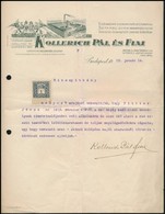 1913 Kollerich Szivattyúgyár Fejléces Levél - Zonder Classificatie