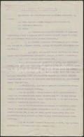 1921 A Balatoni Kultúr Vállalat Rt. Alapítási Tervezete, Gépelt Irat, Aláírásokkal, Bélyegzővel, 4 P. - Unclassified