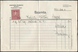 1931 Szeged, A Királyi Börtönnek Címzett 3 Db Számla (Buchwald Tibor, Szenesi Ferenc) - Ohne Zuordnung