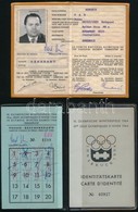 1960-1984 Téli Olimpiára Szóló Sajtóbelépők Magyar újságíró Részére 3 Db / Press Id-s For Hungarian Jurnalist For Winter - Ohne Zuordnung