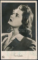 Karády Katalin (1910-1990) Színésznő Aláírása Az őt ábrázoló Fotón - Autres & Non Classés