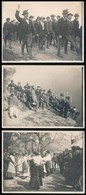Cca 1900 Óvárifürdő, életképek, 3 Db Fotó, 9×12 Cm - Autres & Non Classés