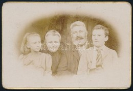 Cca 1900 Családi Fotó, Jandly-Döbrentey Sándor Amatőr Felvétele, 6×9 Cm - Andere & Zonder Classificatie