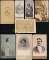 Cca 1870-1900 15 Db Vizitkártya és Kisebb Méretű Fotó - Andere & Zonder Classificatie