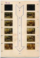 Cca 1970 24 Db Mese Negatív, Firkált, Foltos Kartonon (2x12 Db), 2x2 Cm - Autres & Non Classés