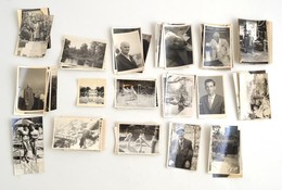 Cca 1950-1970 115 Db Fotó, Fortés Karton Dobozban, 7x9 Cm és 6x6 Cm Közötti Méretben - Other & Unclassified