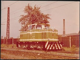 4 Db Régi Mozdonyokat ábrázoló Fotó / Old Locomotives 4 Photos 24x12 - 17x12 Cm - Other & Unclassified