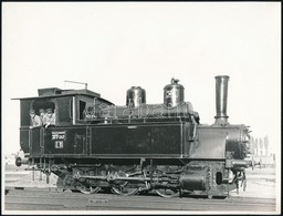 4 Db Régi Mozdonyokat ábrázoló Fotó / Old Locomotives 4 Photos 9x12-24x12  Cm - Autres & Non Classés