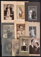 Cca 1910-1940 Régi Idők Portréi, 10 Db Különféle Nagyméretű Portréfotó, Különböző Méretben - Autres & Non Classés