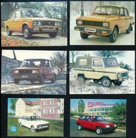 1988 Szovjet Autók, 9 Db Kártyanaptár - Publicités