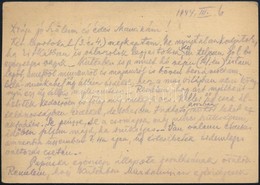 1944 Munkaszolgálatos Tábori Postai Levelezőlapja - Andere & Zonder Classificatie