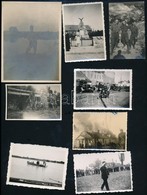 Cca 1930-1945 Katonákat, Csendőröket, Katonai Emlékműveket ábrázoló Fotók, 8 Db, 8×5 és 12×9 Cm Közötti Méretekben - Andere & Zonder Classificatie