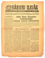 1942 Tábori újság Az M. Kir. 2. Honvéd Haditudósító Század Kiadása. III. évf 30. Szám - Sonstige & Ohne Zuordnung