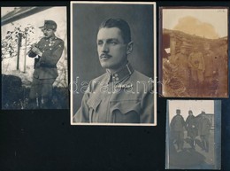 Cca 1914-1940 Vegyes Katonai Fotó Tétel, 9 Db, 9×7 és 15×11 Cm Közötti Méretekben - Sonstige & Ohne Zuordnung