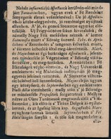 Cca 1800 Kalendárium Töredék, 9,5×7,5 Cm - Zonder Classificatie