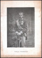 Cca 1880-1881 Habsburg Rudolf (1858-1889) Trónörökös és Stefánia Belga Királyi Hercegnő (1864-1945), Bp.-Eperjes, Divald - Non Classés