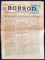 1893 Borsod Miskolci értesítő Illetékbélyeggel - Ohne Zuordnung