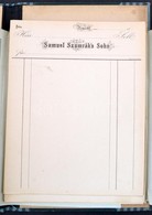 Cca 1900 Samuel Szumrák's Sohn Neusohl (Besztercebánya)  44 Db Fejléces Levélpapír, Eredeti Mappában, Jó állapotban - Ohne Zuordnung