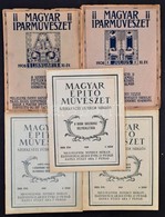 1908-1929 A Magyar Iparművészet 2 Db és A Magyar építőművészet 3 Db Lapszáma, érdekes írásokkal - Ohne Zuordnung