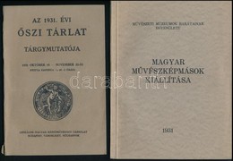 1931-1932 3 Db Kiállítási Katalógus (Magyar Művészképmások Kiállítása, Stb.) - Ohne Zuordnung