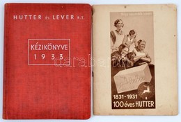 1933 Hutter és Lever Kézikönyv 2 Db, Egyik Vászon Kötésben - Ohne Zuordnung