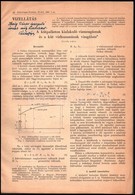 1957 Öllős Géza: A Kútpaláston Kialakuló Vízmozgásnak és A Kút Vízhozamának Vizsgálata. Különlenyomat A Hidrológiai Közl - Ohne Zuordnung