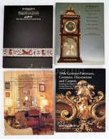 1990-1999 4 Db Sotheby Katalógus:
Sotheby's Magnificent Jewels & Moritz. 1990.; Important Clocks, Watches, Wristwatches, - Non Classés