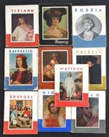 A Művészet Kiskönyvtára 10 Kötete: Robbia, Vaszary, Raffaello, Holbein, Székely, Bruegel, Giotto, Greco, Watteau, TIzian - Non Classés