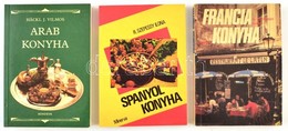 3 Db Könyv - Häckl J. Vilmos: Arab Konyha; R. Szepessy Ilona: Spanyol Konyha; R. Szepessy Ilona: Francia Konyha. Kiadói  - Unclassified