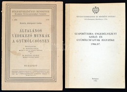 Szaporításra Engedélyezett Szőlő- és Gyümölcsfajták Jegyzéke. 1986/1987. Szerk.: Dr. Tomcsányi Pál, Nagy József. Bp., 19 - Zonder Classificatie