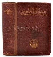 Novum Testamentum Greace Et Latine. Stuttgart, 1937, Württembergisch Bibelanstalt. Német, Latin és Görög Nyelven. Javíto - Non Classés